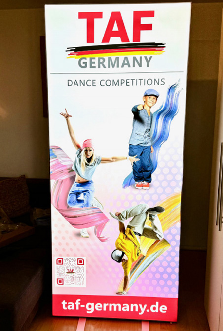 Leuchtaufsteller für TAF Germany Dance Competitions